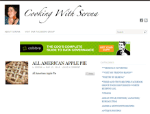 Tablet Screenshot of cookingwithserena.com